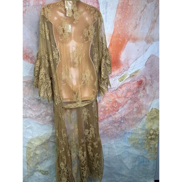 Free People x Muche Et Muchette Barbara Tiered Lace Kimono - Picture 5 of 6